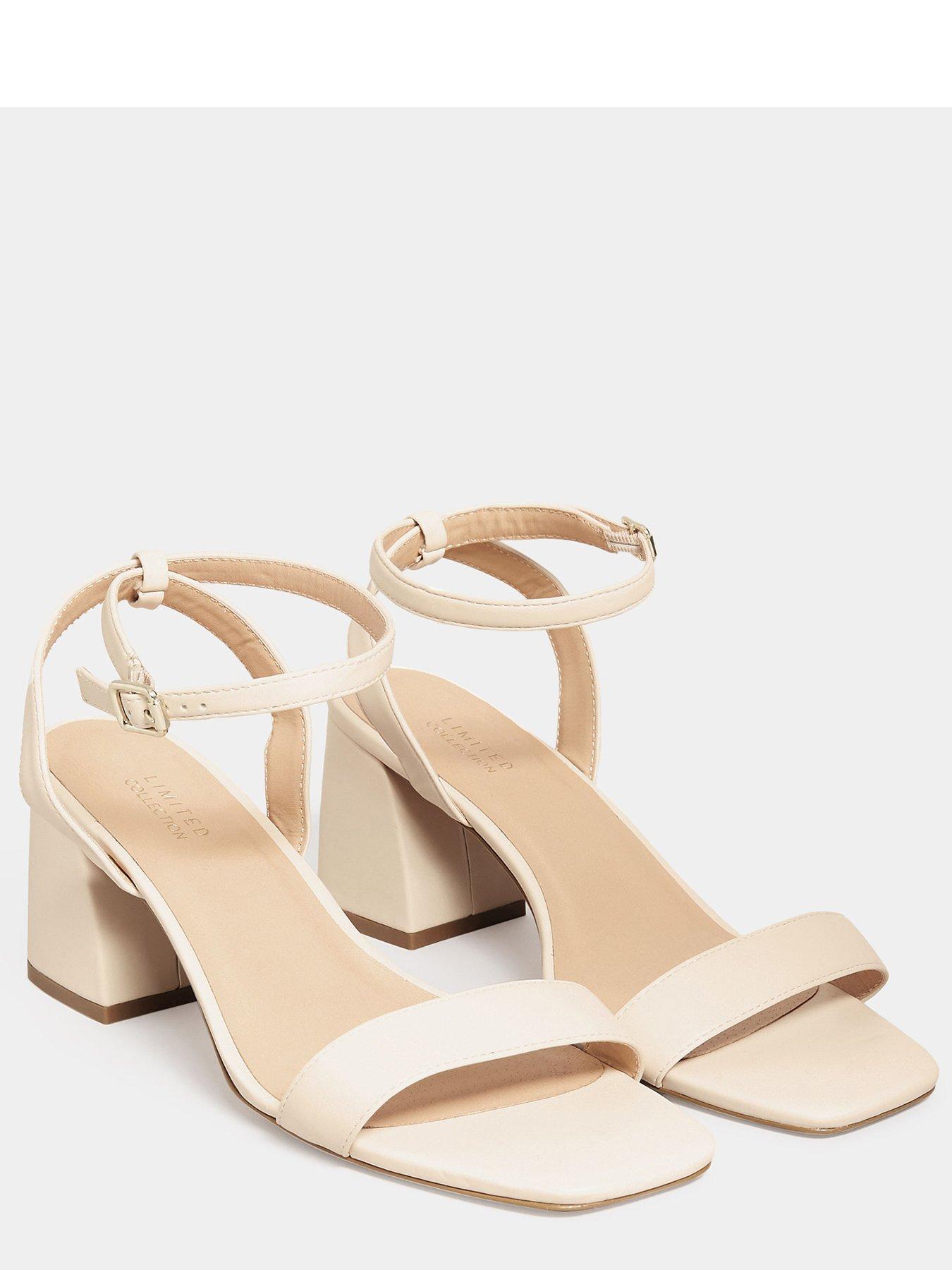 Mid block heel discount sandals