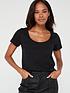  image of everyday-the-essential-scoop-neck-t-shirt-black
