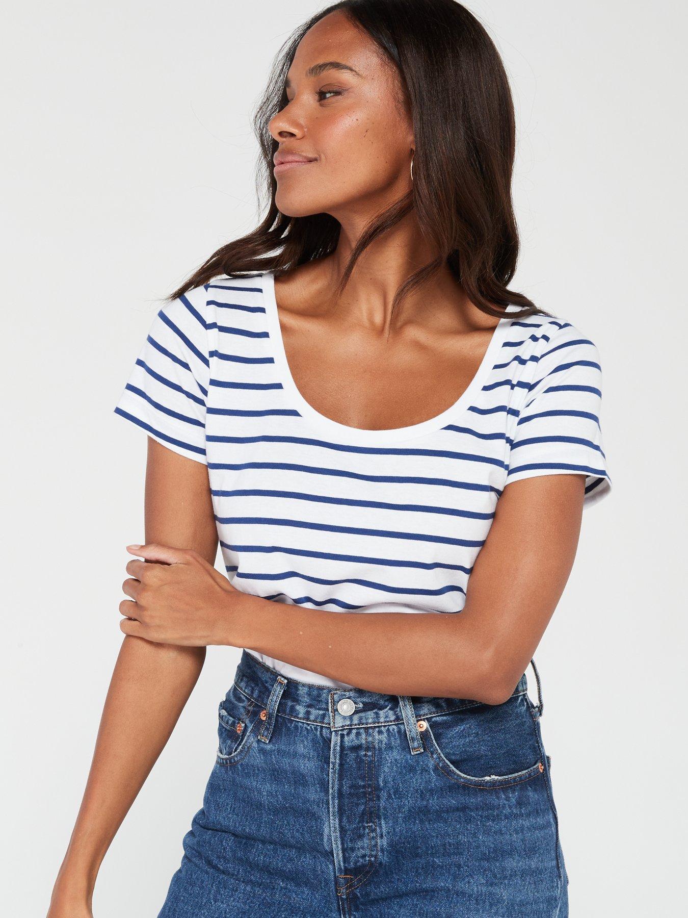 Image 2 of 7 of Everyday 2 Pack Essential Scoop Neck T-shirt - Multi