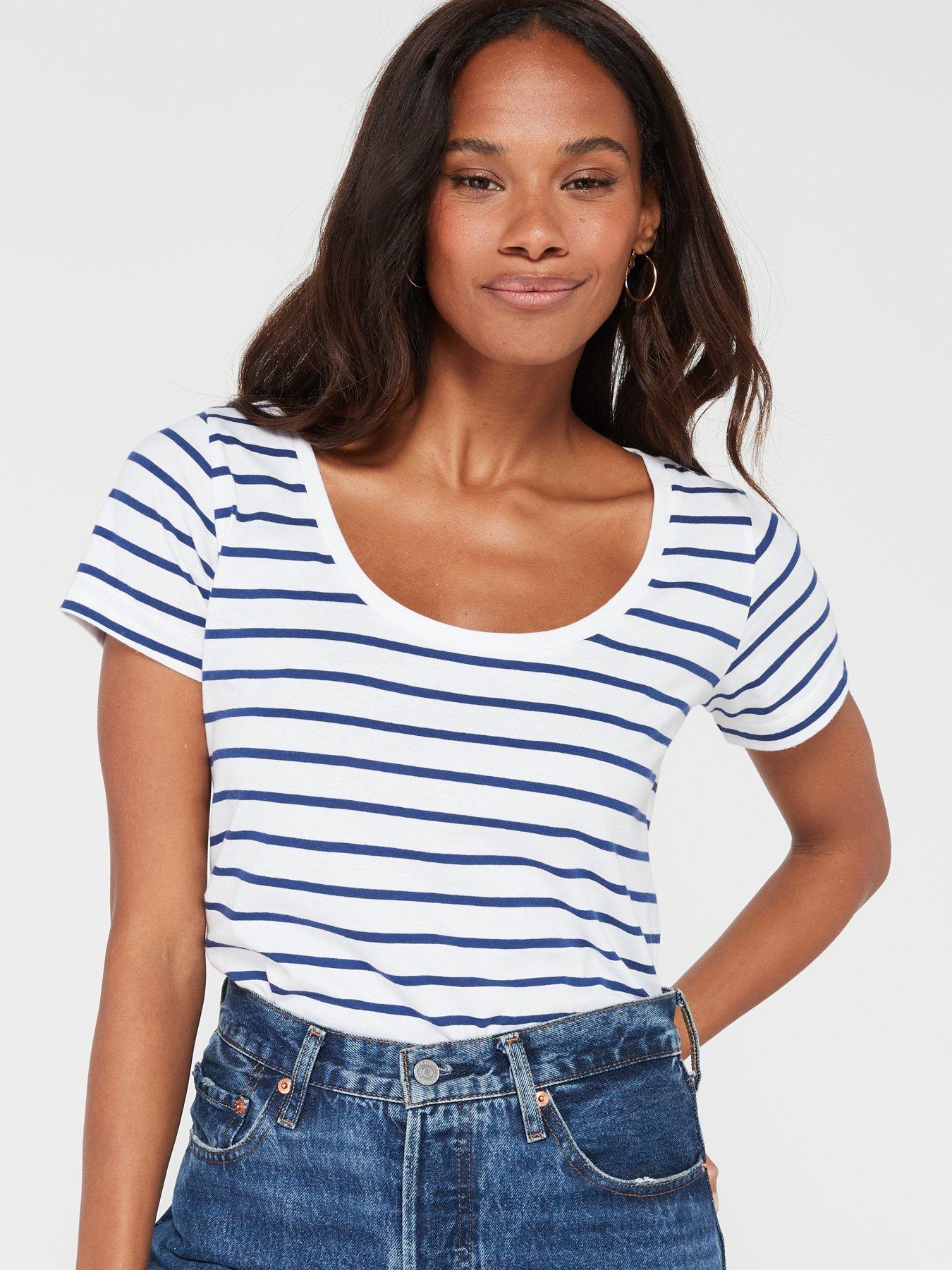 Image 5 of 7 of Everyday 2 Pack Essential Scoop Neck T-shirt - Multi