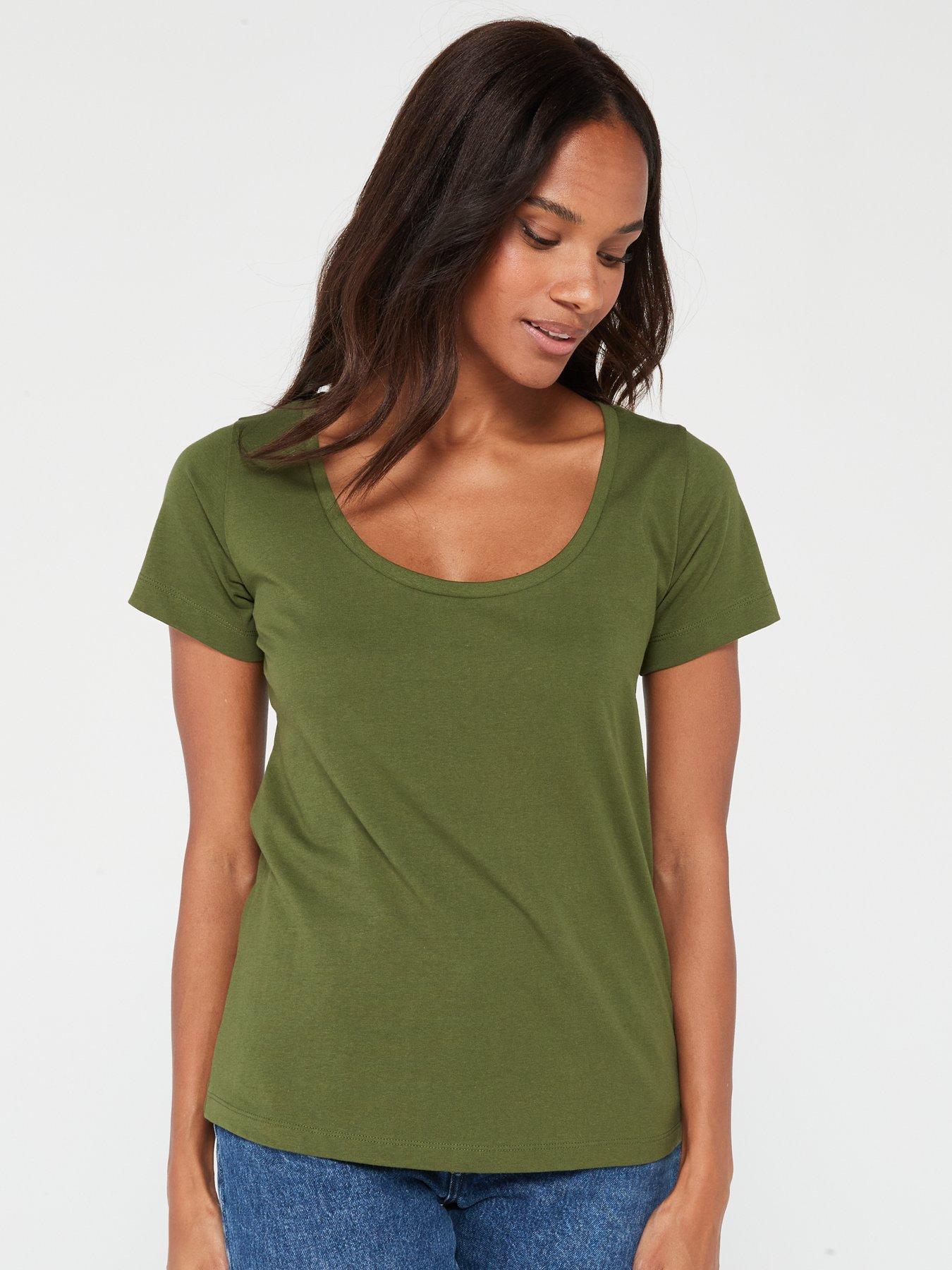Image 7 of 7 of Everyday 2 Pack Essential Scoop Neck T-shirt - Multi