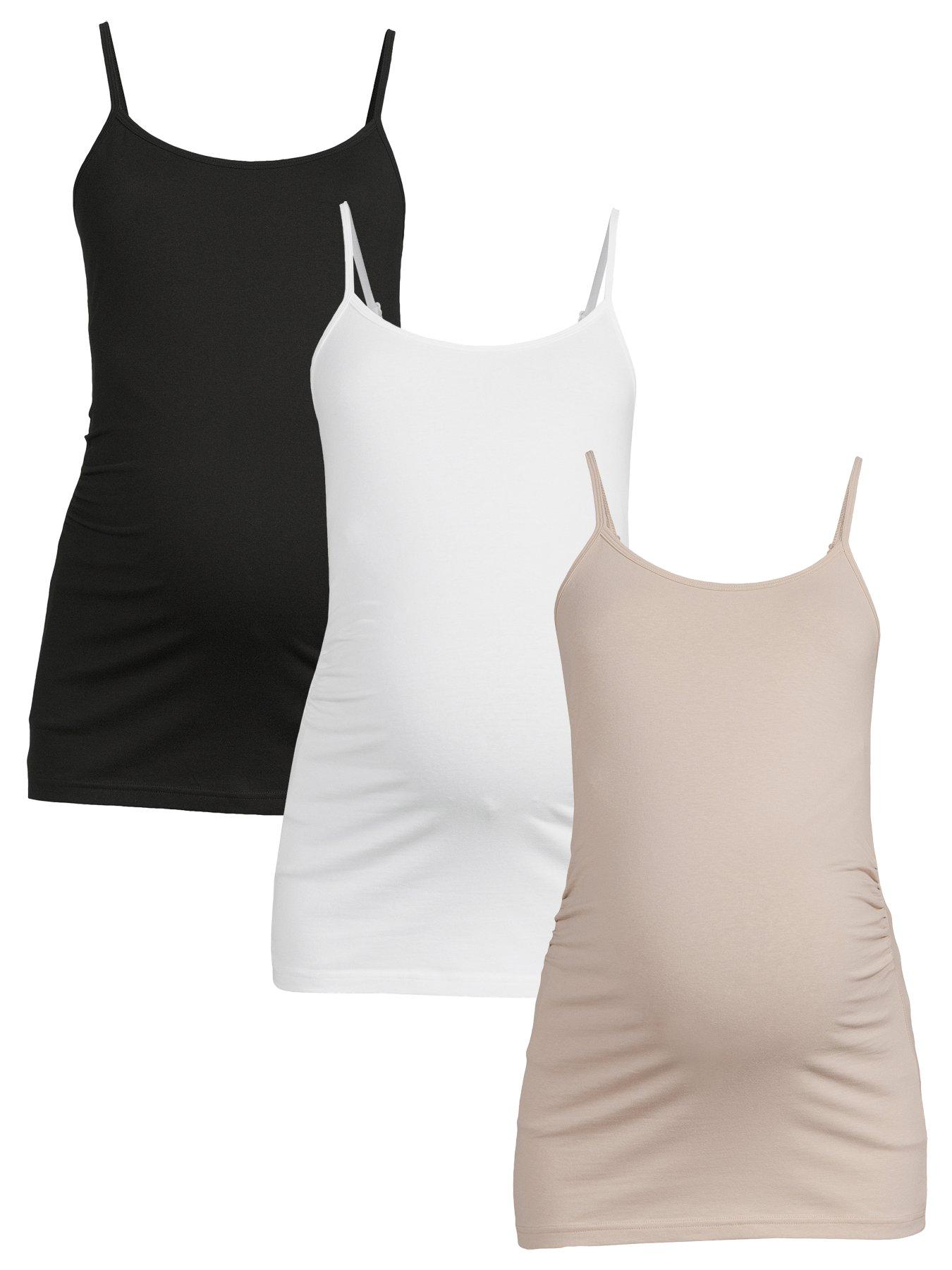 The Very Collection 3 Pack Maternity Cami Set - Multi