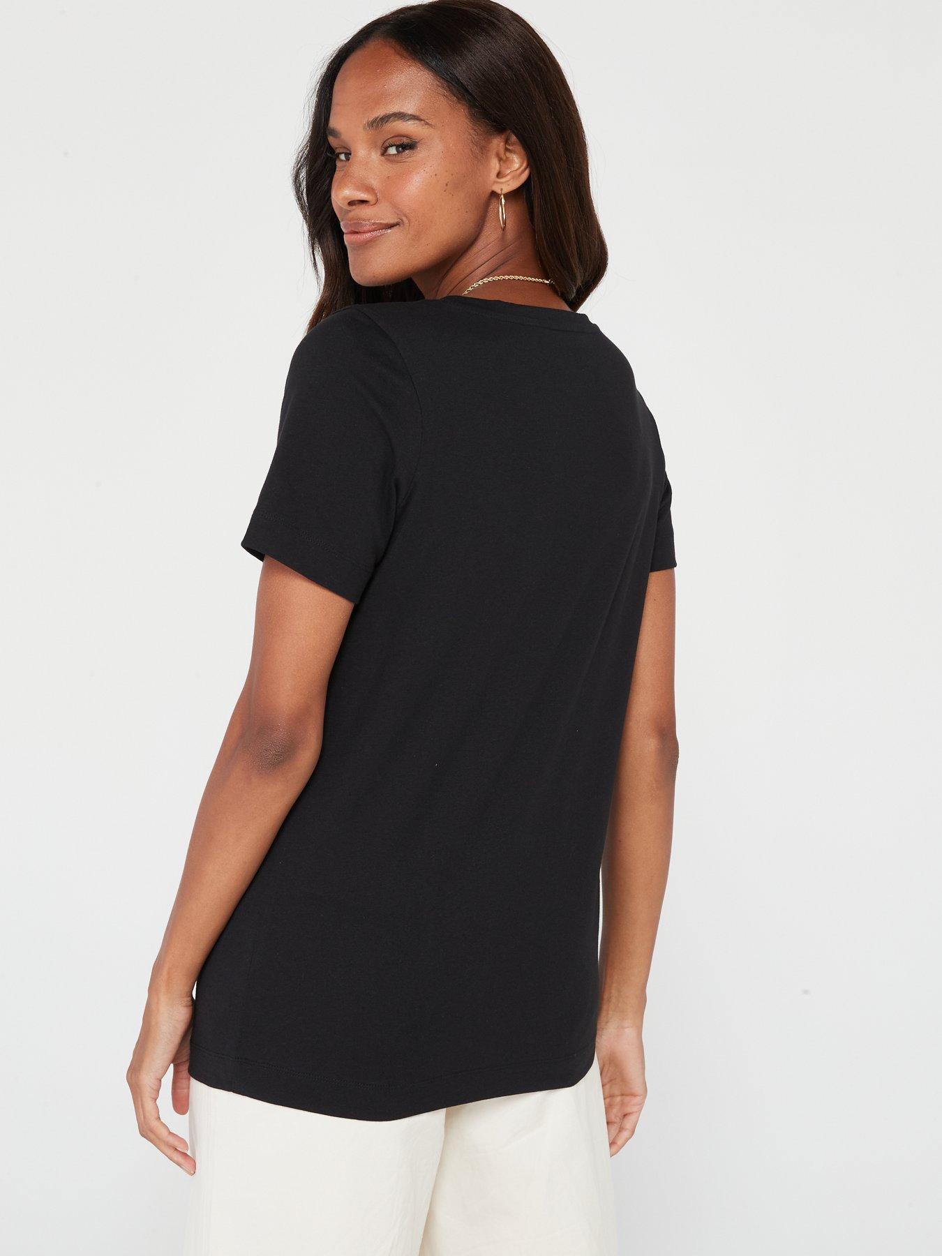 Image 3 of 7 of V by Very 2 Pack Basic V Neck T-shirts - Multi