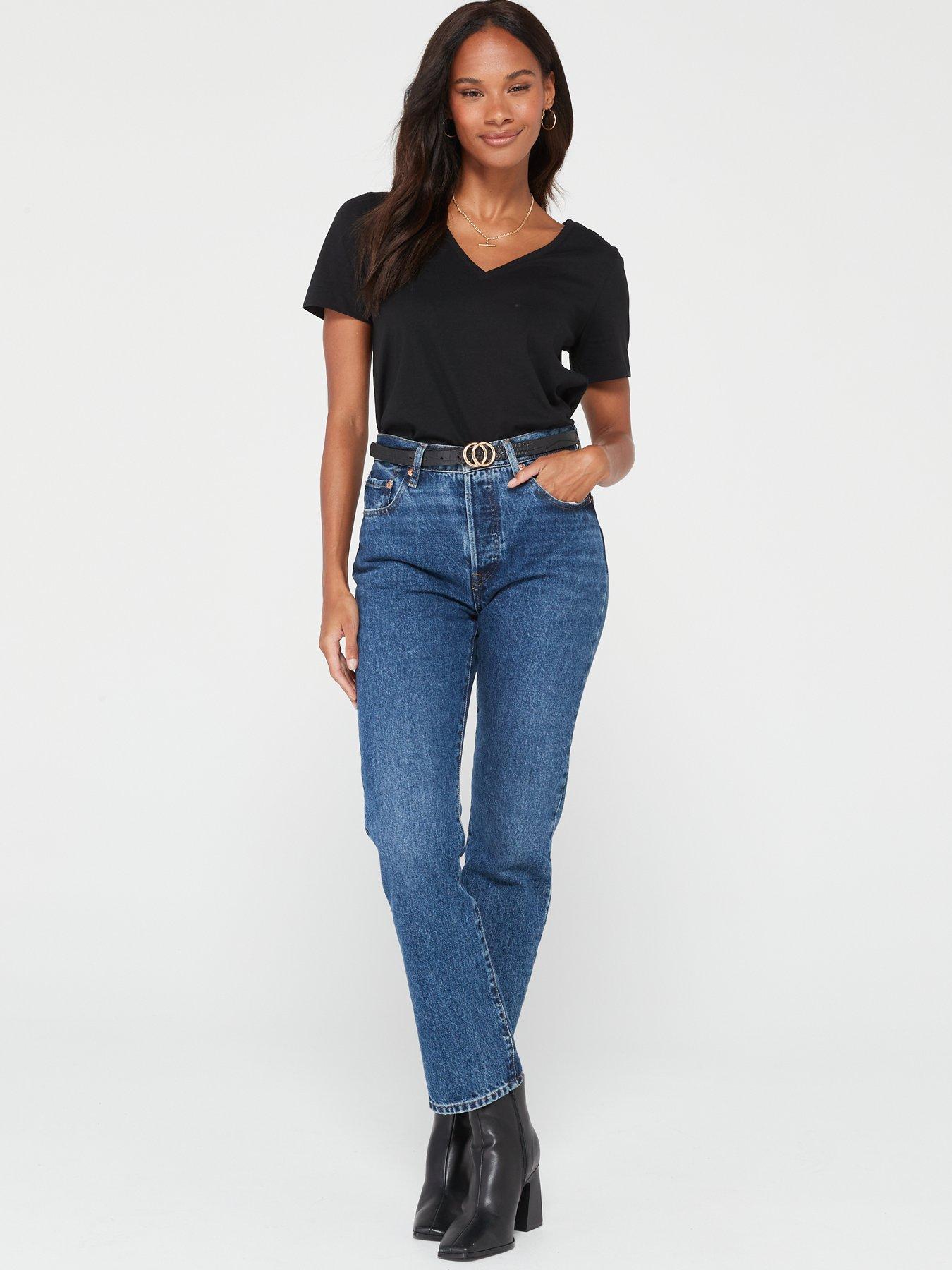 Image 3 of 6 of V by Very The Essential V Neck T-Shirt - Black