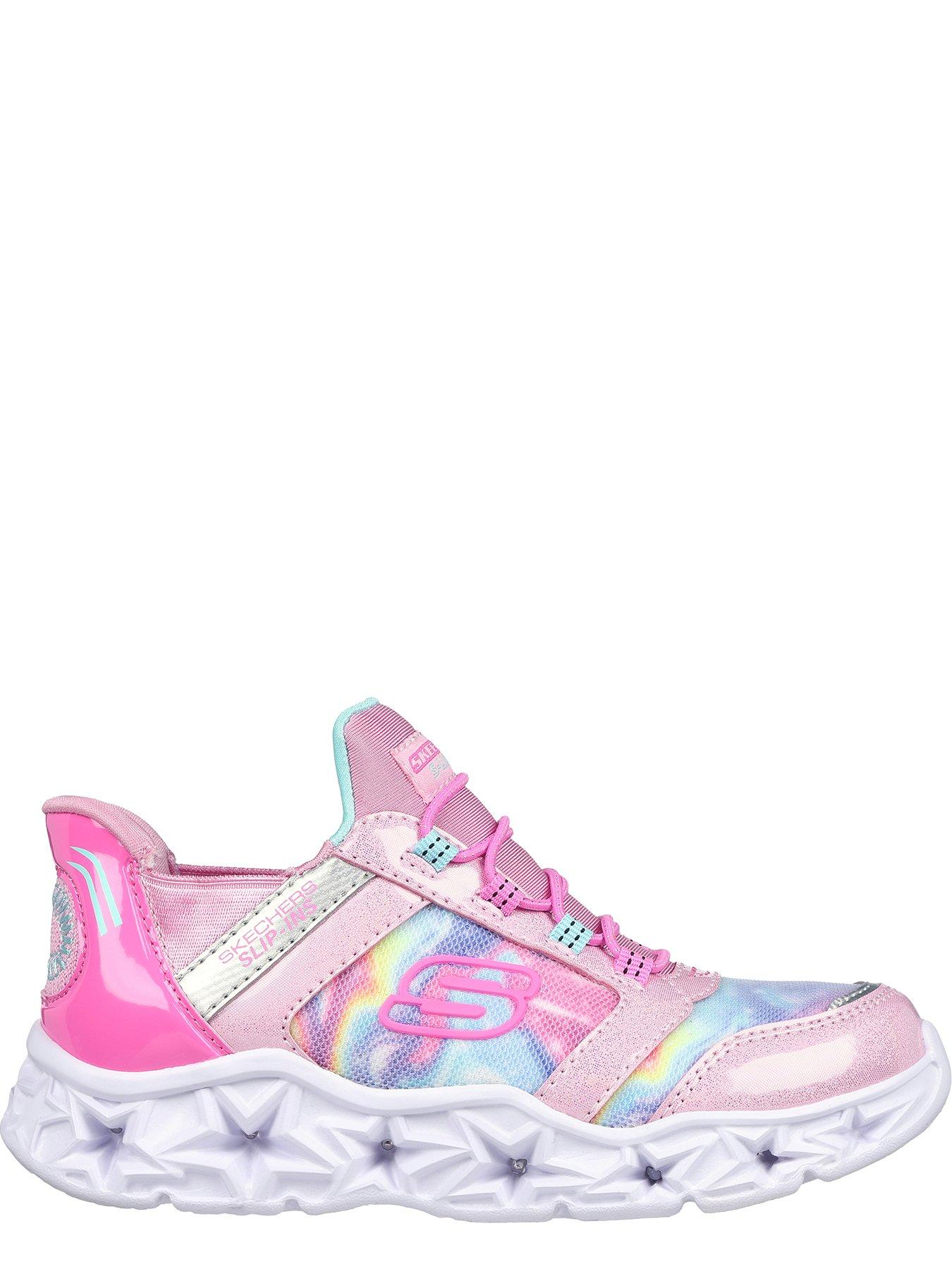 Girls Galaxy Lights Lighted Slip In Trainer