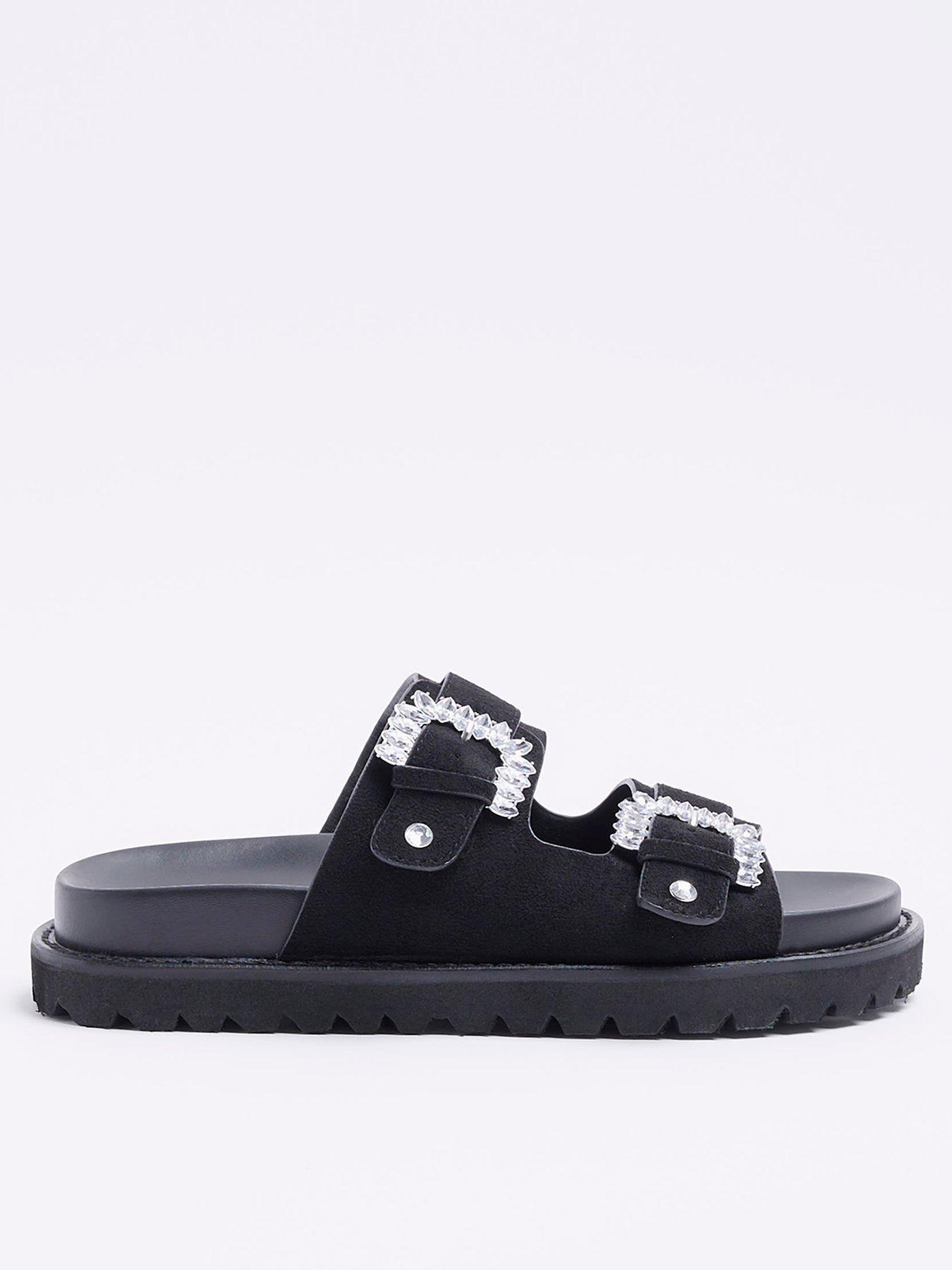 River island womens online flat sandals