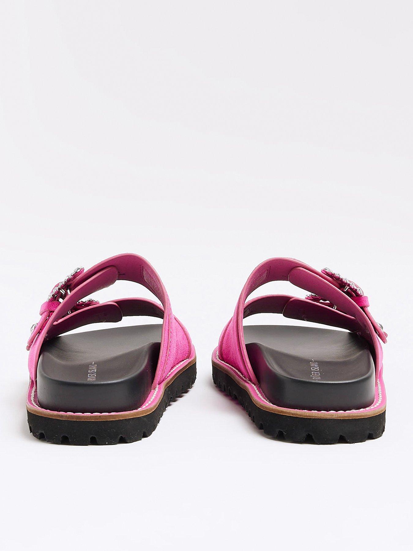 Pink flat sandals online uk