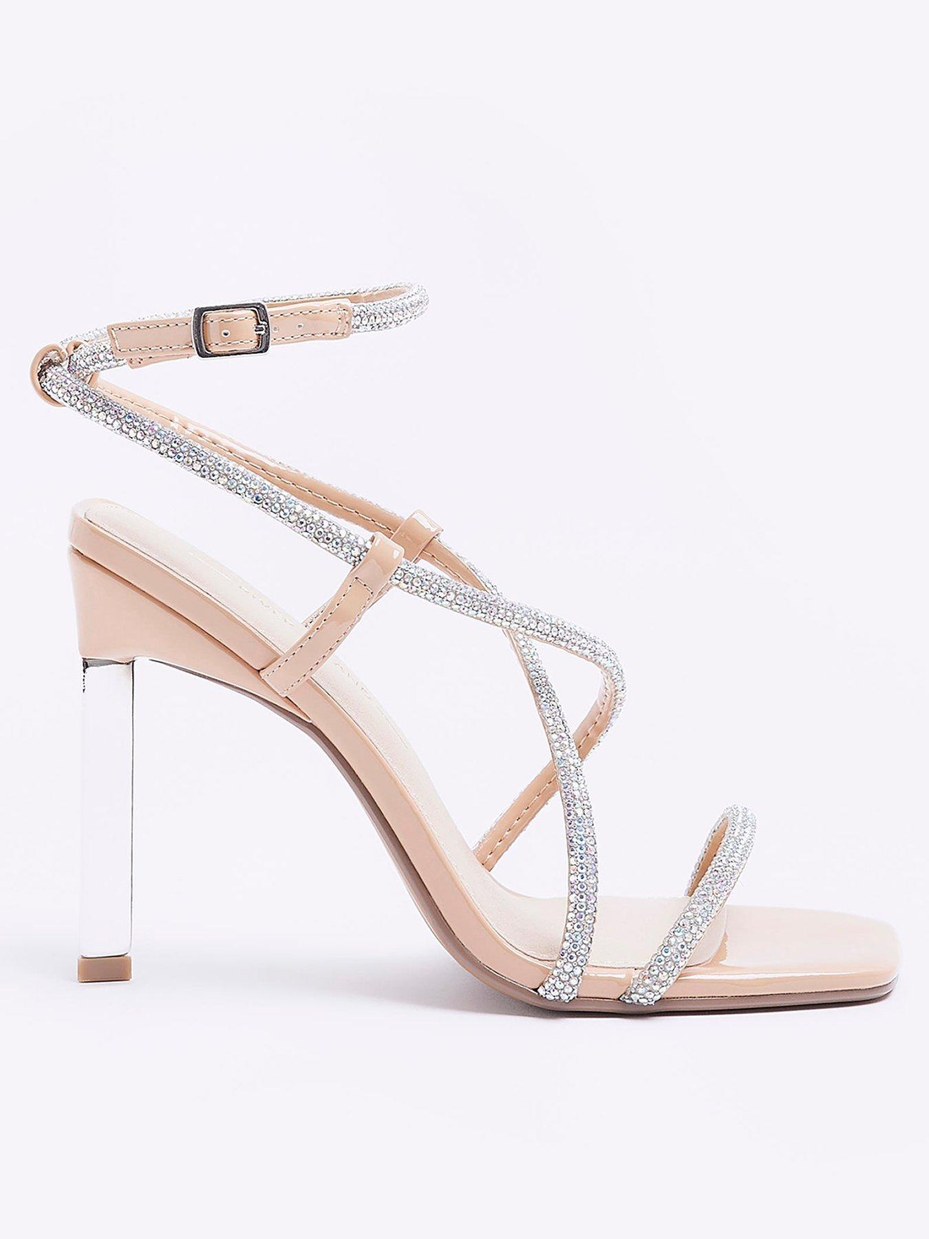 Diamante barely there on sale sandals