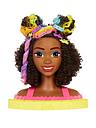 Image thumbnail 1 of 6 of Barbie Totally Hair Deluxe Neon Styling Head - Curly Brown Hair