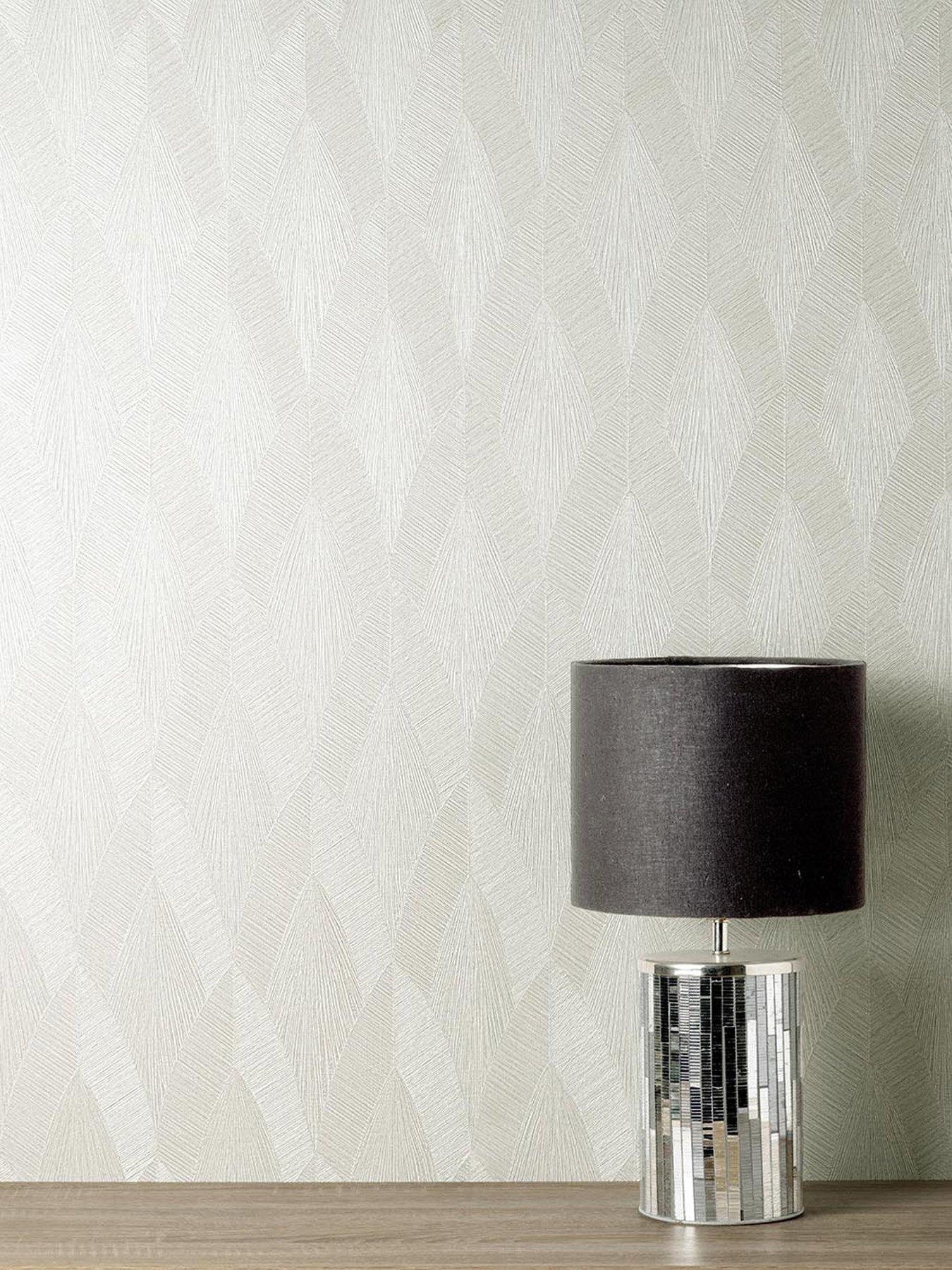 Product photograph of Vymura Romana Arch Wallpaper In Light Grey from very.co.uk