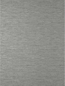 Product photograph of Fine D Cor Miya Grasscloth Wallpaper In Grey from very.co.uk