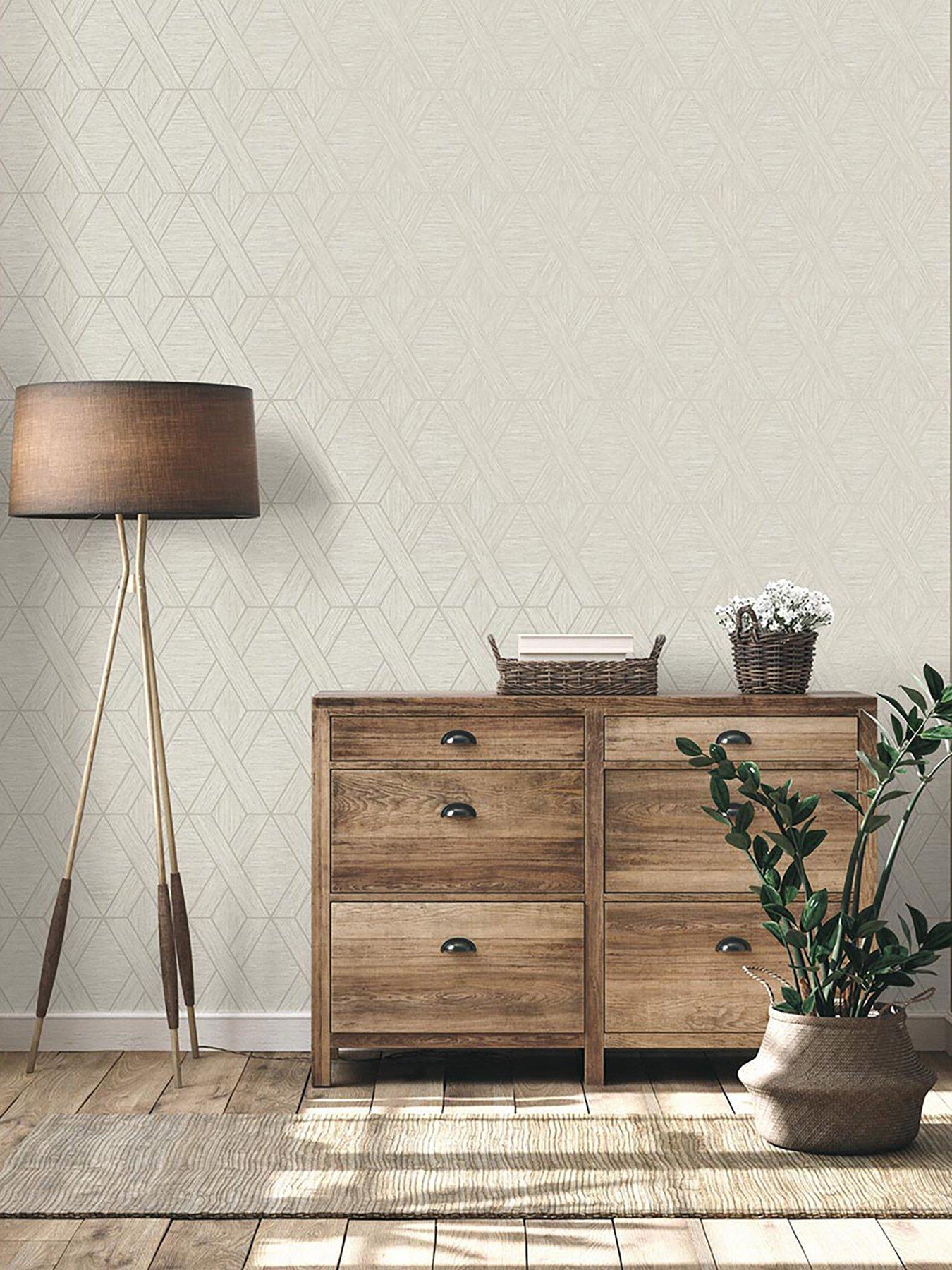 Product photograph of Fine D Cor Miya Geo Wallpaper from very.co.uk