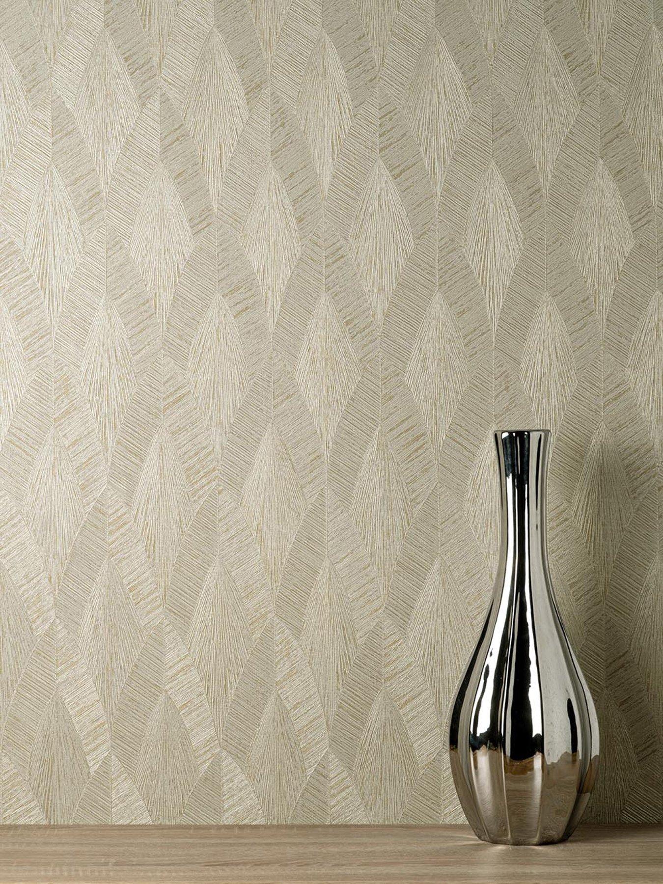 Product photograph of Vymura Romana Arch Wallpaper In Stone from very.co.uk