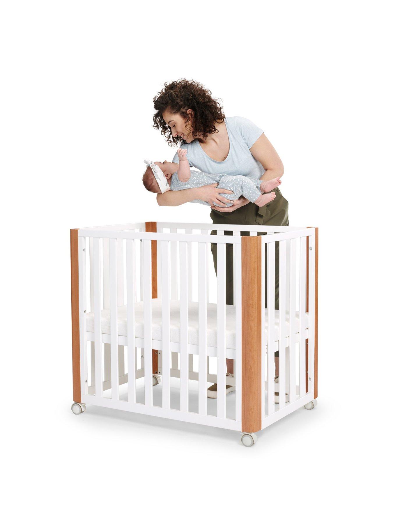 Product photograph of Kinderkraft Koya Cot - White from very.co.uk