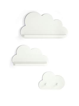 Product photograph of Mamas Papas Cloud Shelves - White from very.co.uk