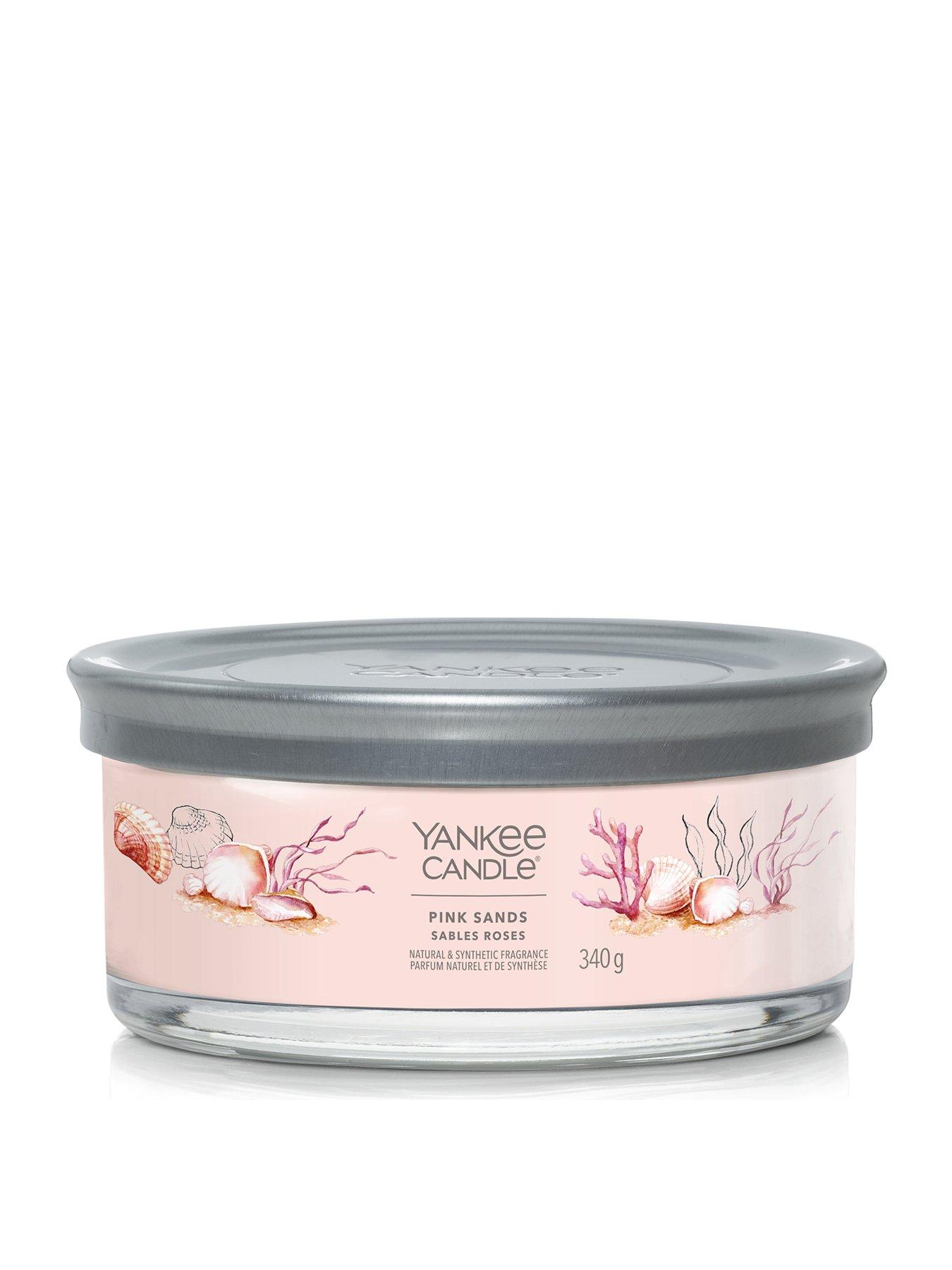 Product photograph of Yankee Candle Signature Collection Multiwick Tumbler Candle Ndash Pink Sands from very.co.uk