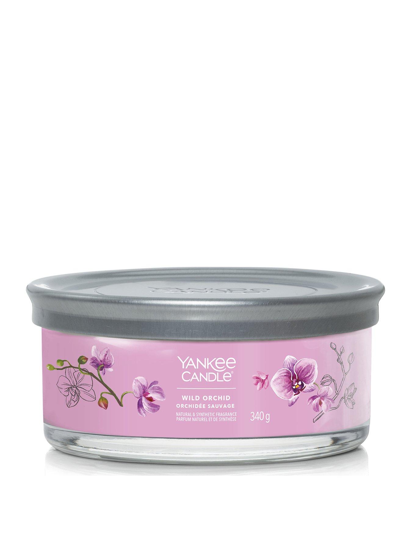 Product photograph of Yankee Candle Signature Collection Multiwick Tumbler Candle Ndash Wild Orchid from very.co.uk