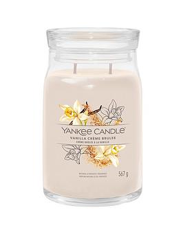 Product photograph of Yankee Candle Signature Collection Large Jar Candle Ndash Vanilla Cr Egrave Me Brulee from very.co.uk