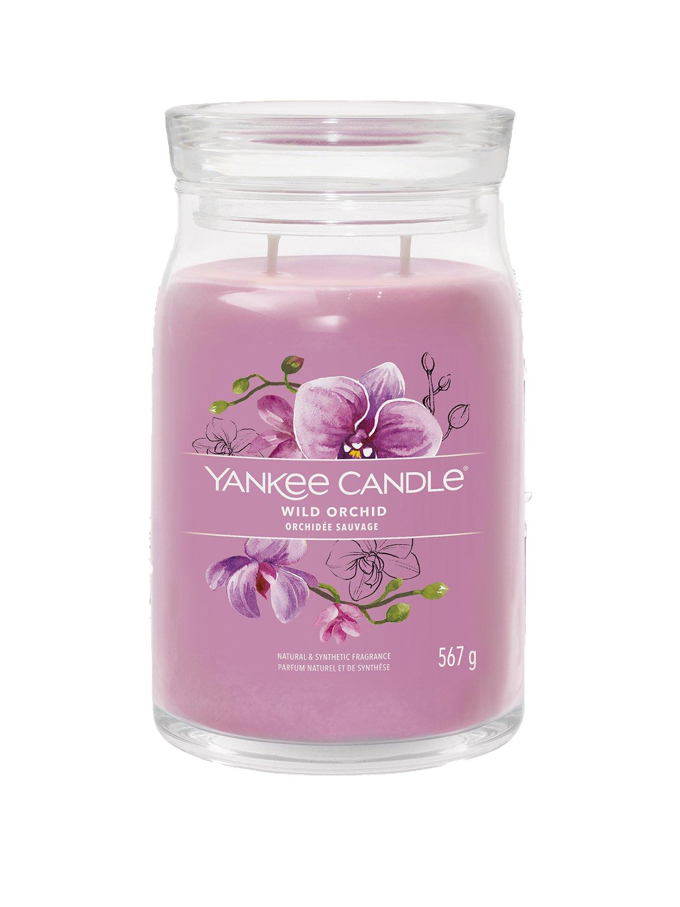 Product photograph of Yankee Candle Signature Collection Large Jar Candle Ndash Wild Orchid from very.co.uk