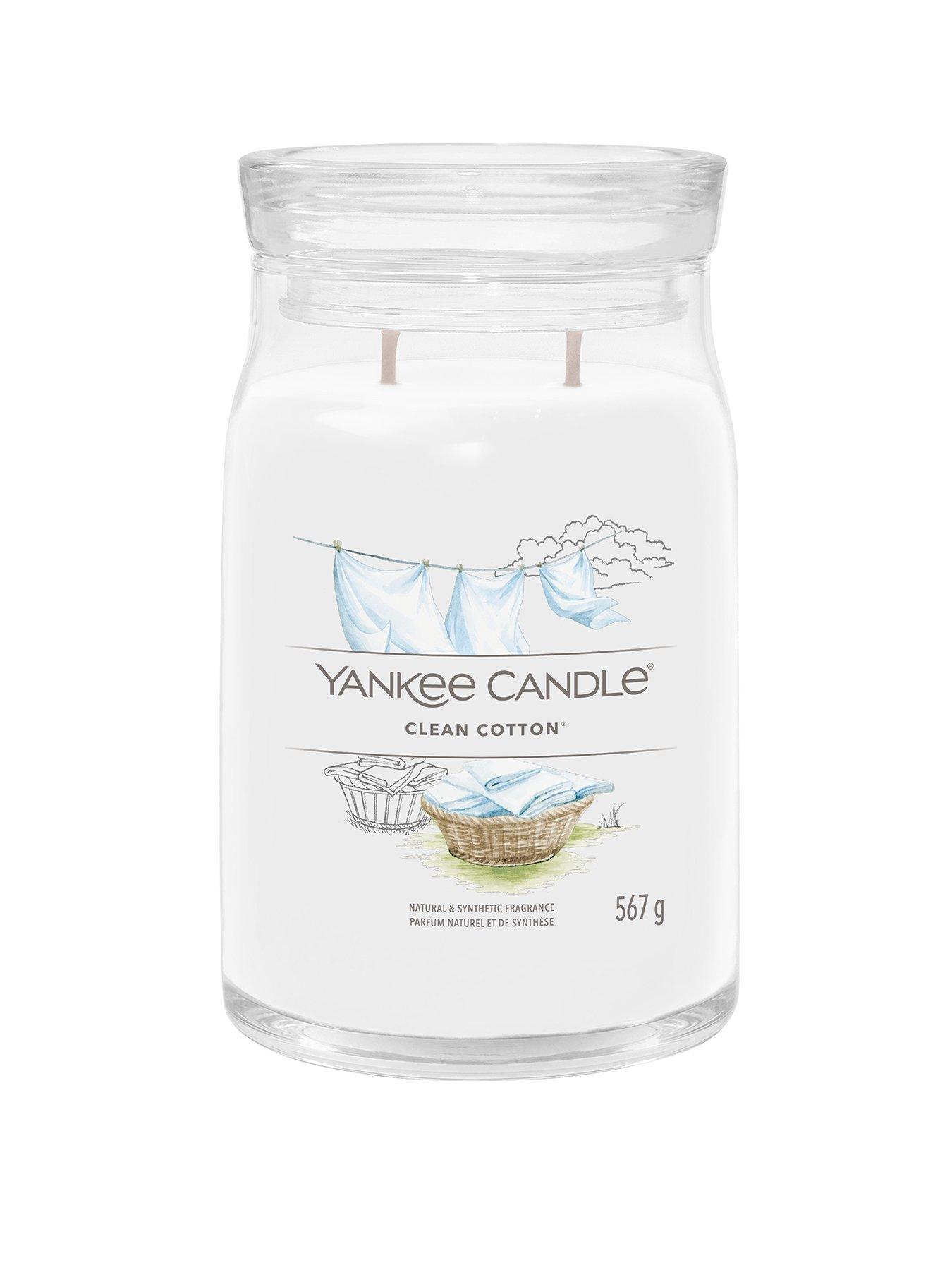 Yankee Candle Signature Collection Large Jar Candle – Clean Cotton