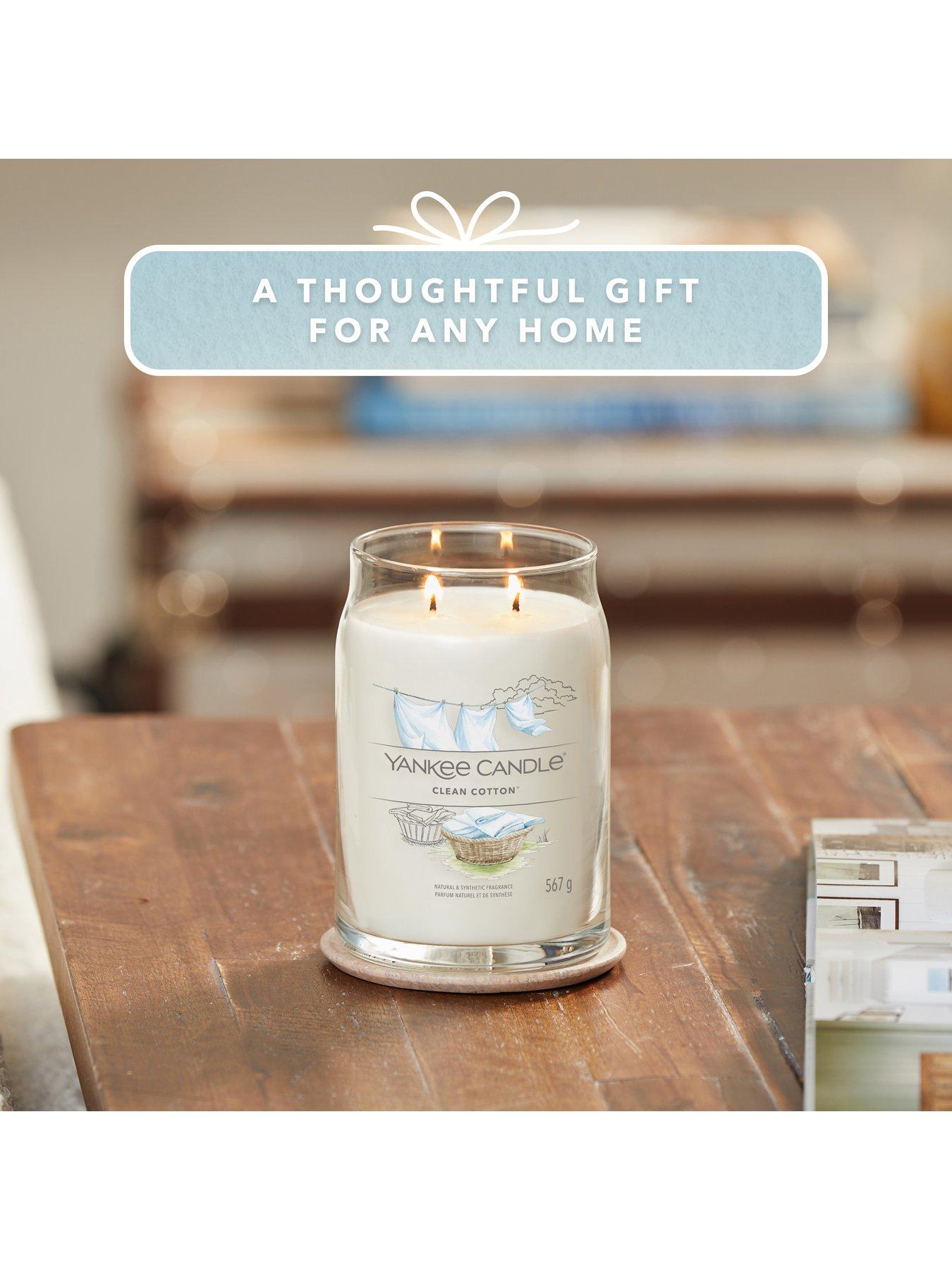 Yankee Candle Signature Collection Large Jar Candle – Clean Cotton