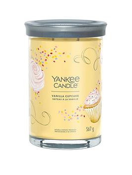 Product photograph of Yankee Candle Signature Collection Large Tumbler Candle Ndash Vanilla Cupcake from very.co.uk