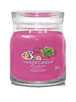 Product photograph of Yankee Candle Signature Collection Medium Jar Candle Ndash Art In The Park from very.co.uk