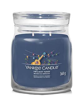 Product photograph of Yankee Candle Signature Collection Medium Jar Candle Ndash Twilight Tunes from very.co.uk