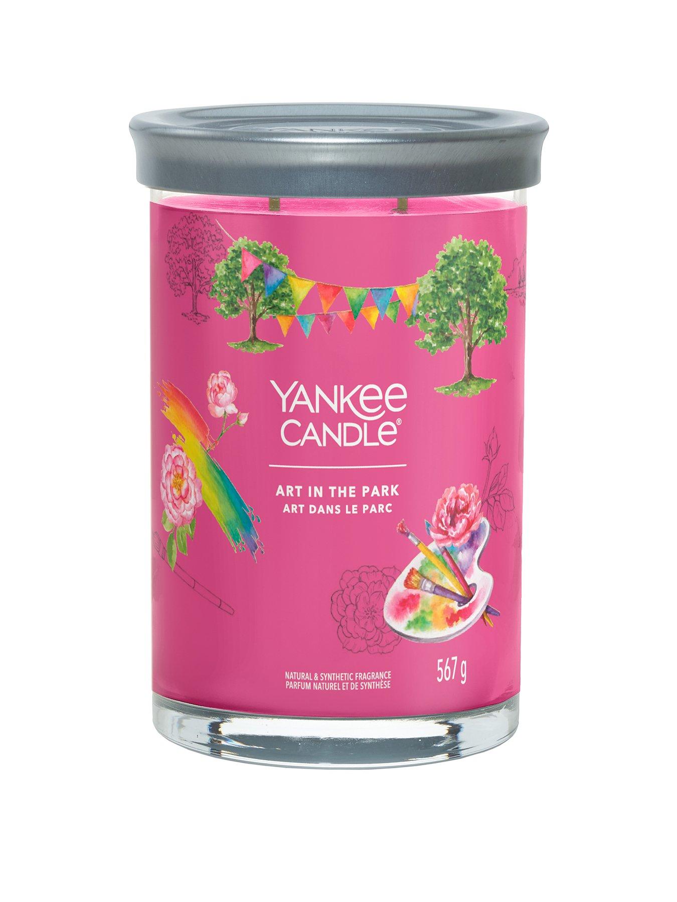 Product photograph of Yankee Candle Signature Collection Large Tumbler Candle Ndash Art In The Park from very.co.uk