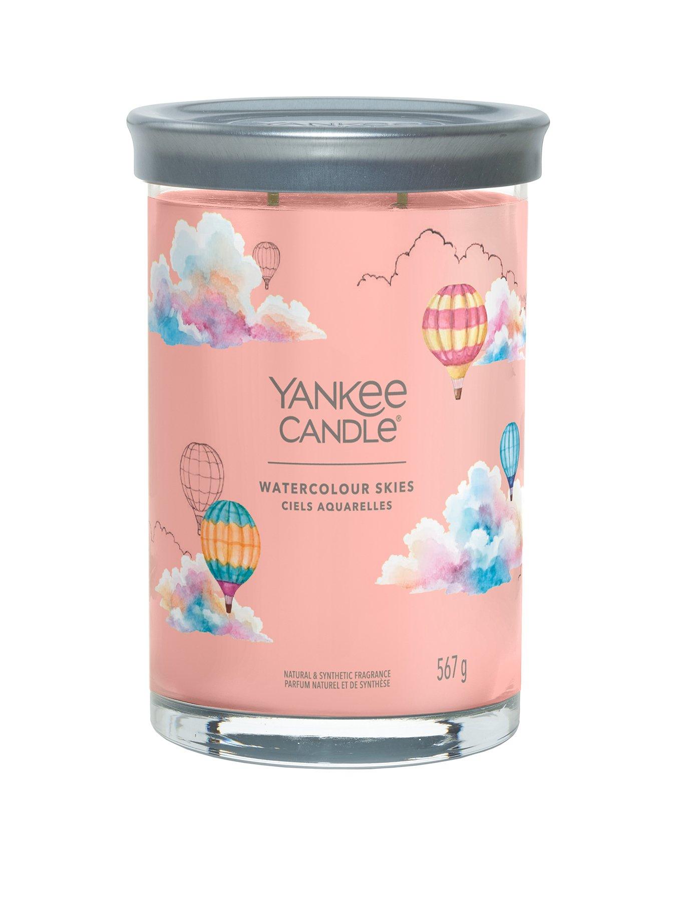 Product photograph of Yankee Candle Signature Collection Large Tumbler Candle Ndash Watercolour Skies from very.co.uk