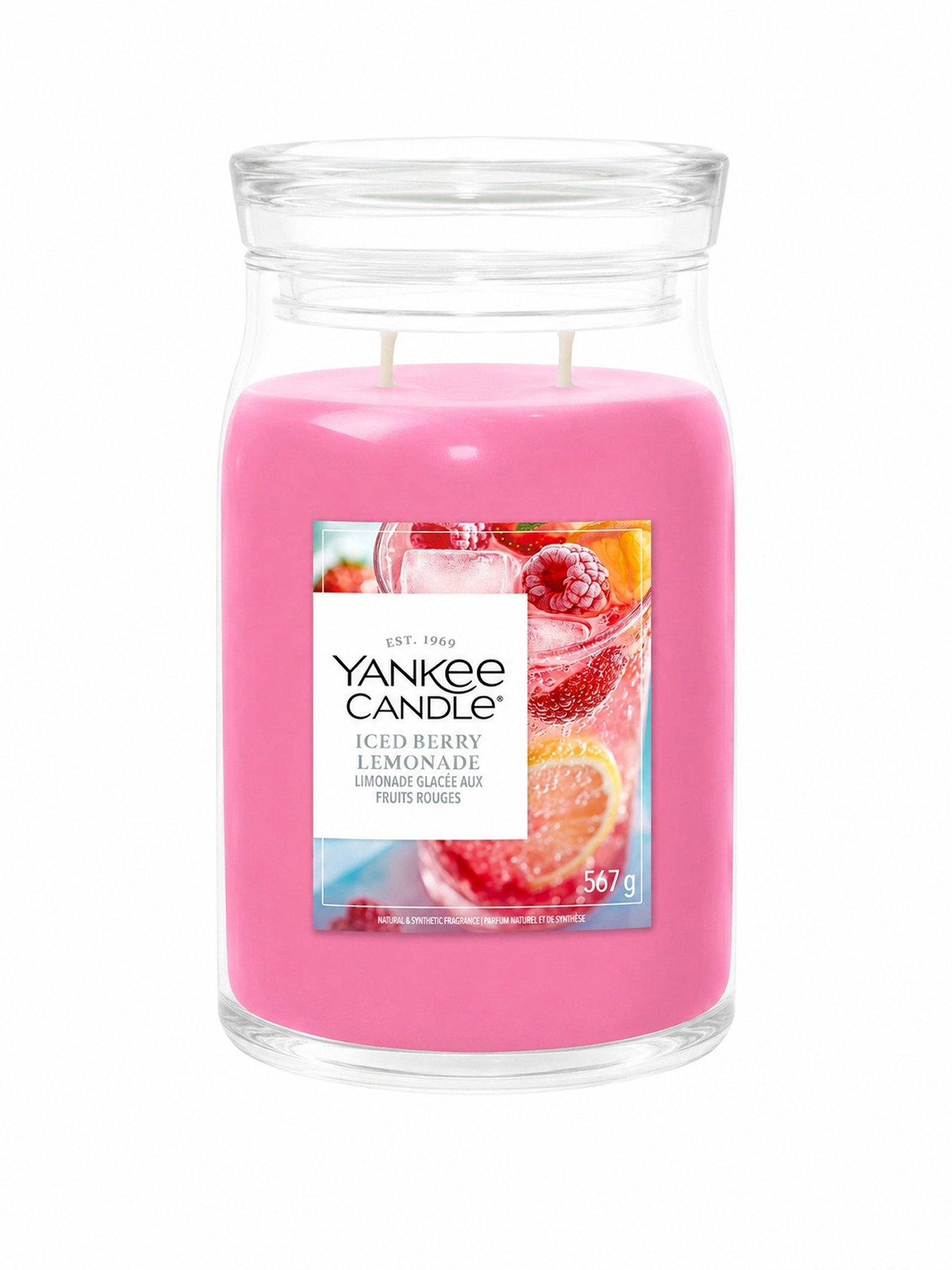 Image 1 of 3 of Yankee Candle Signature Collection Large Jar Candle &ndash; Iced Berry Lemonade