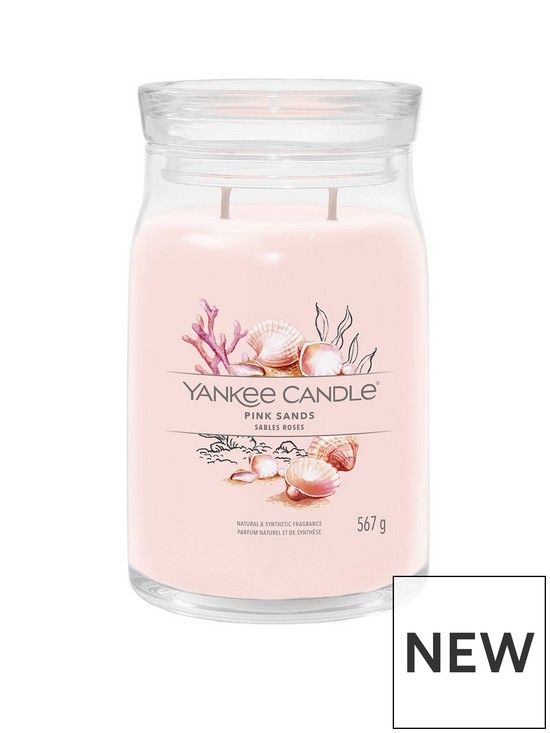Yankee Candle Signature Collection Large Jar Candle – Pink Sands | very ...