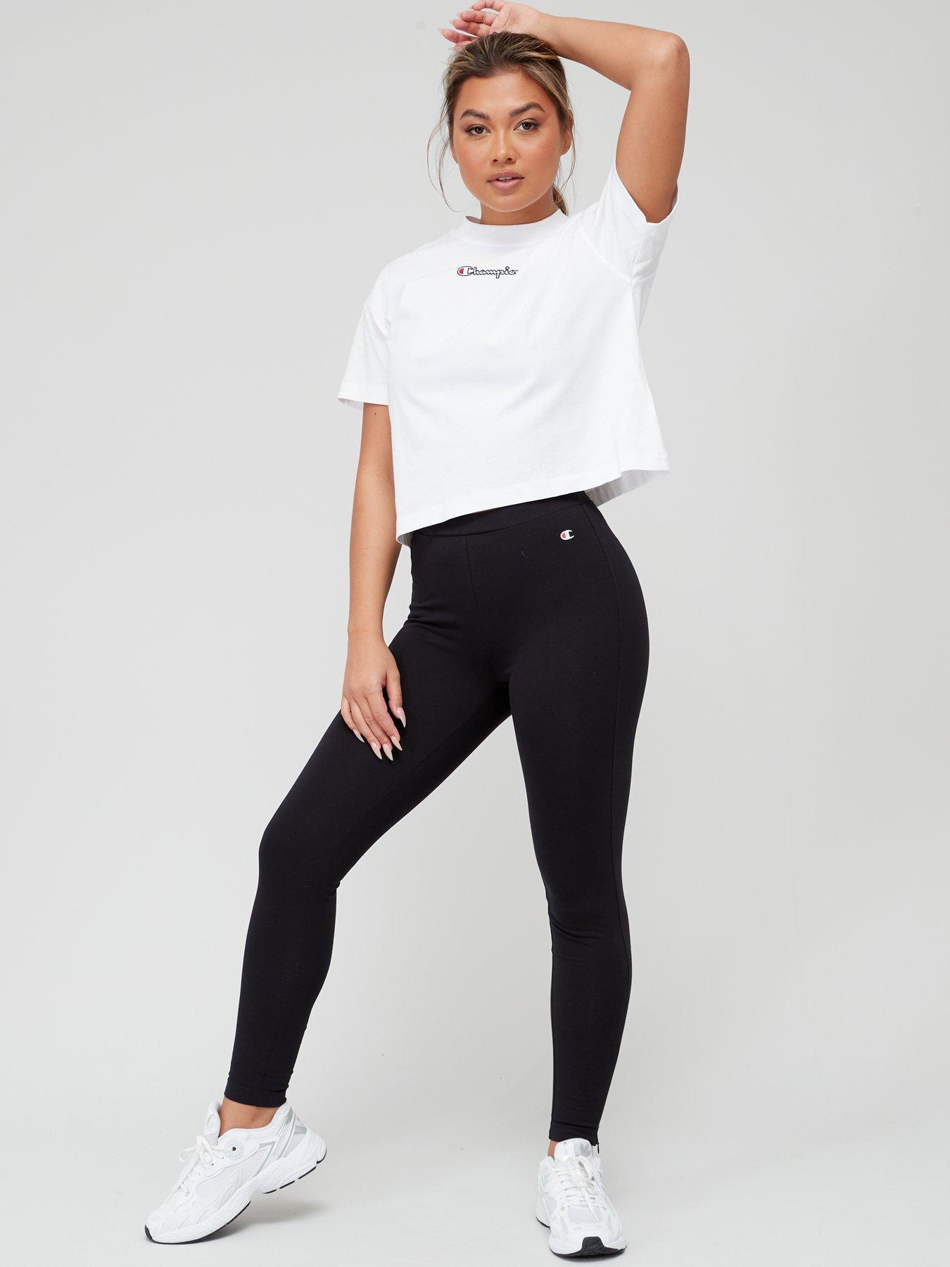 Champion Logo Leggings - Black