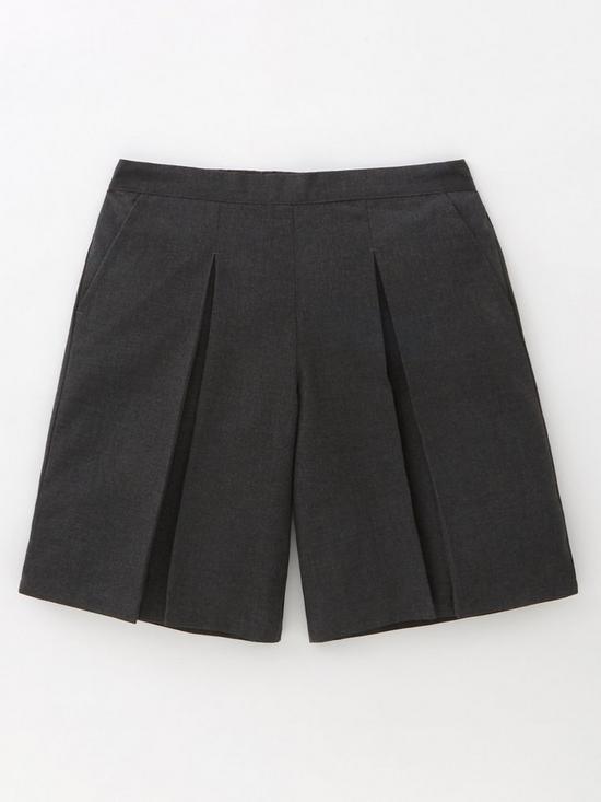 front image of v-by-very-girls-tailored-short-grey