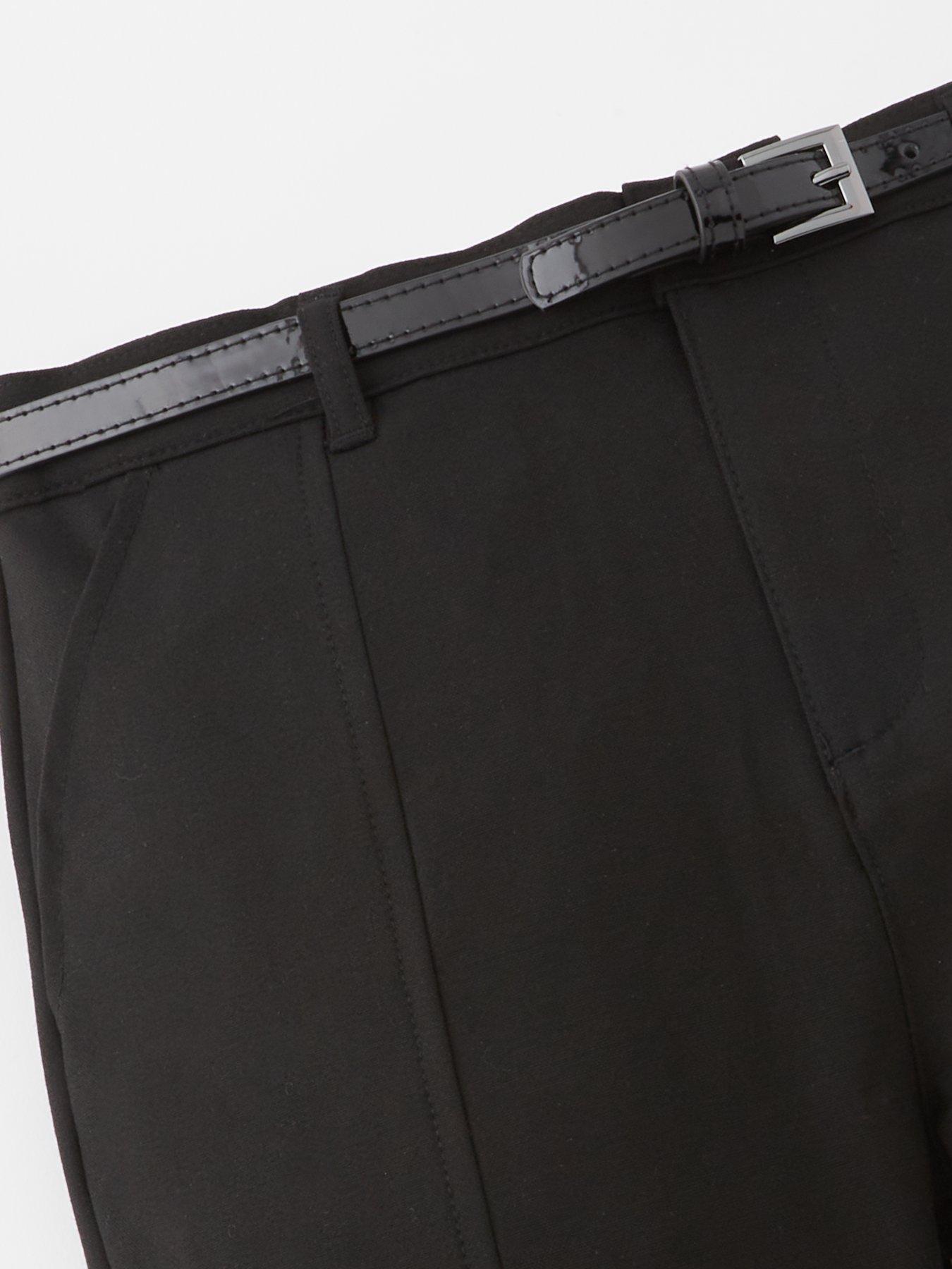 Image 4 of 6 of The Very Collection Girls Skinny Leg Belted Trouser - Black