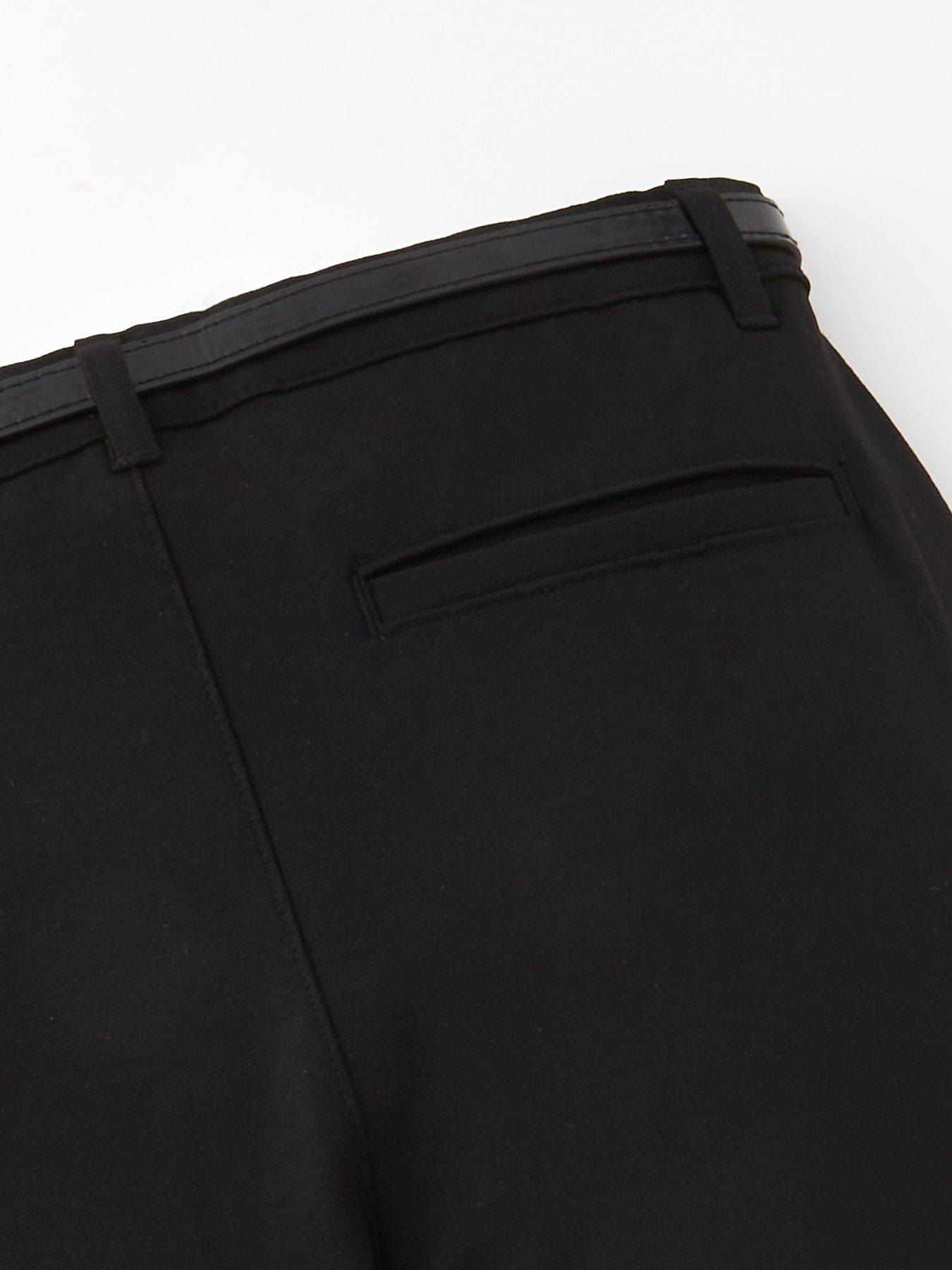 Image 5 of 6 of The Very Collection Girls Skinny Leg Belted Trouser - Black