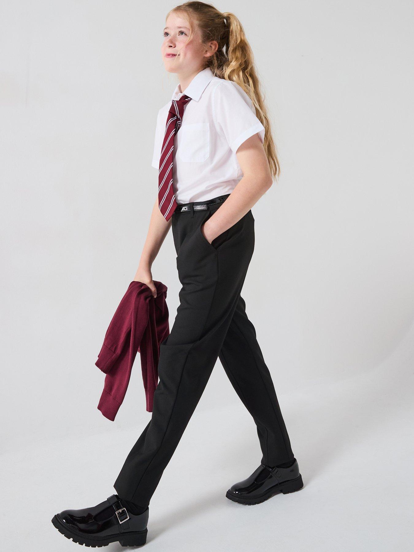 Image 6 of 6 of The Very Collection Girls Skinny Leg Belted Trouser - Black