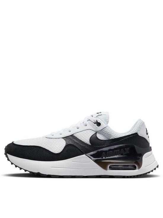 front image of nike-air-max-systm-trainers-whiteblack