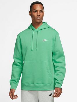 Nike Nsw Club Fleece Overhead Hoodie - Green