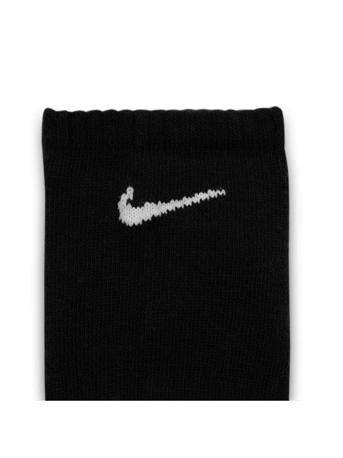 Nike Train Everyday Lightweight No Show Socks - Black | Very.co.uk