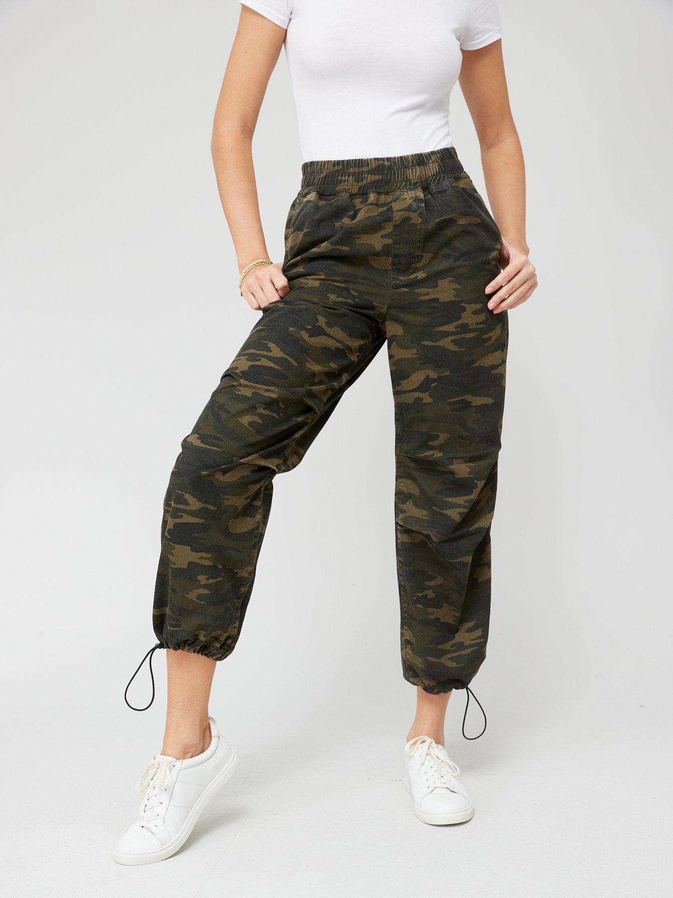 TRUE BLUE CAMO POCKET - HIGHER WAISTED CAMOUFLAGE PRINT YOGA