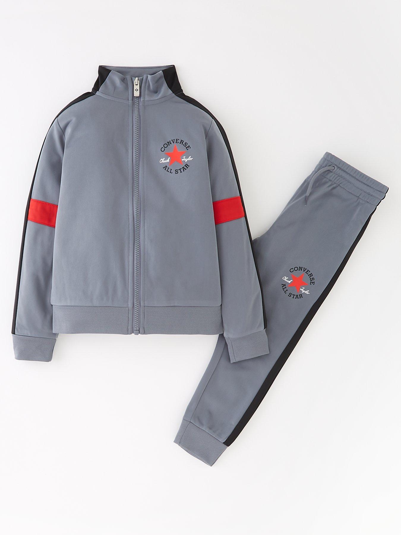 Grey converse tracksuit online