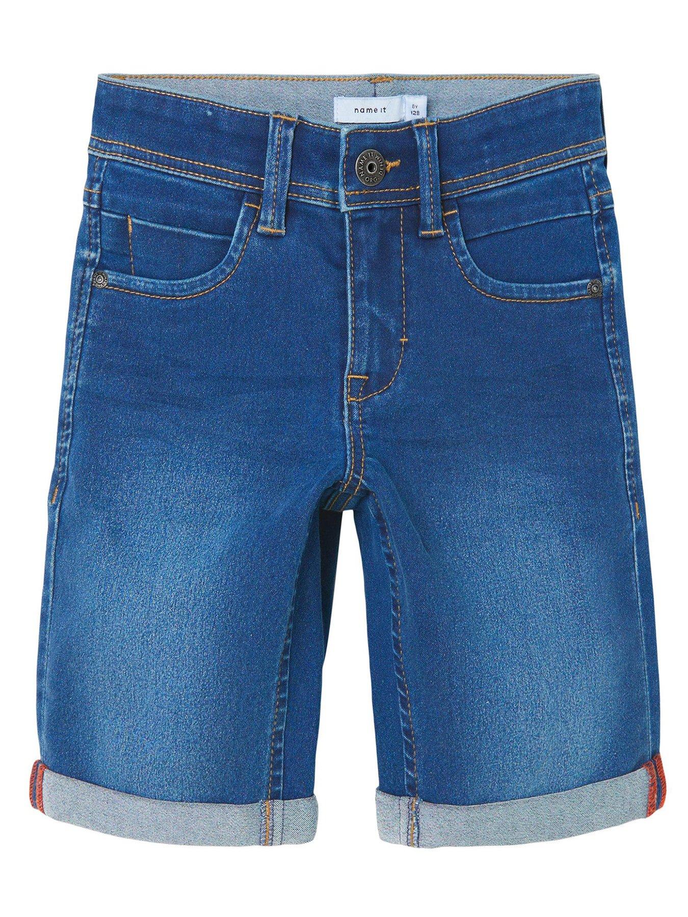 Boys skinny jean sales shorts