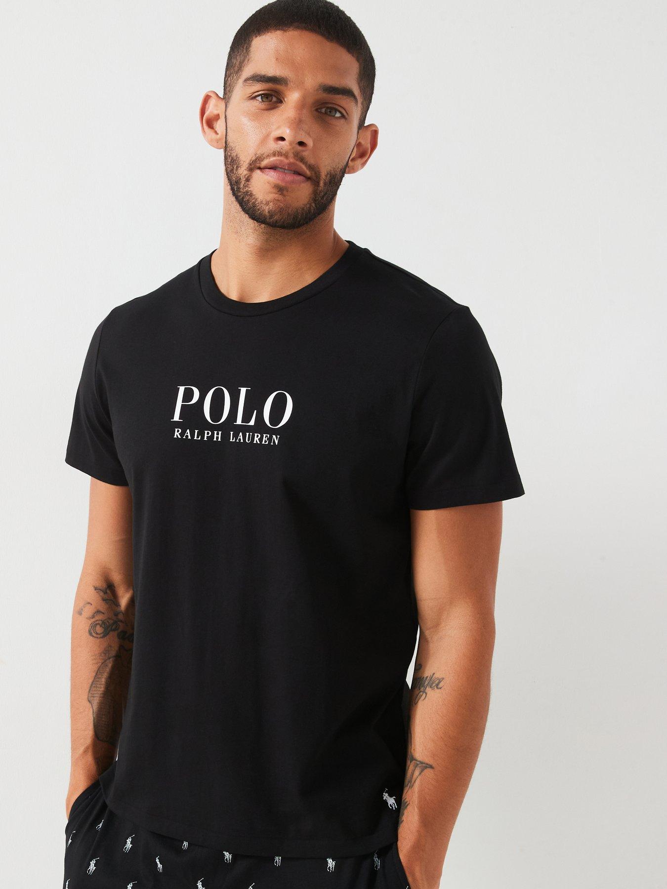 Polo Ralph Lauren Chest Logo Lounge T Shirt Black Very