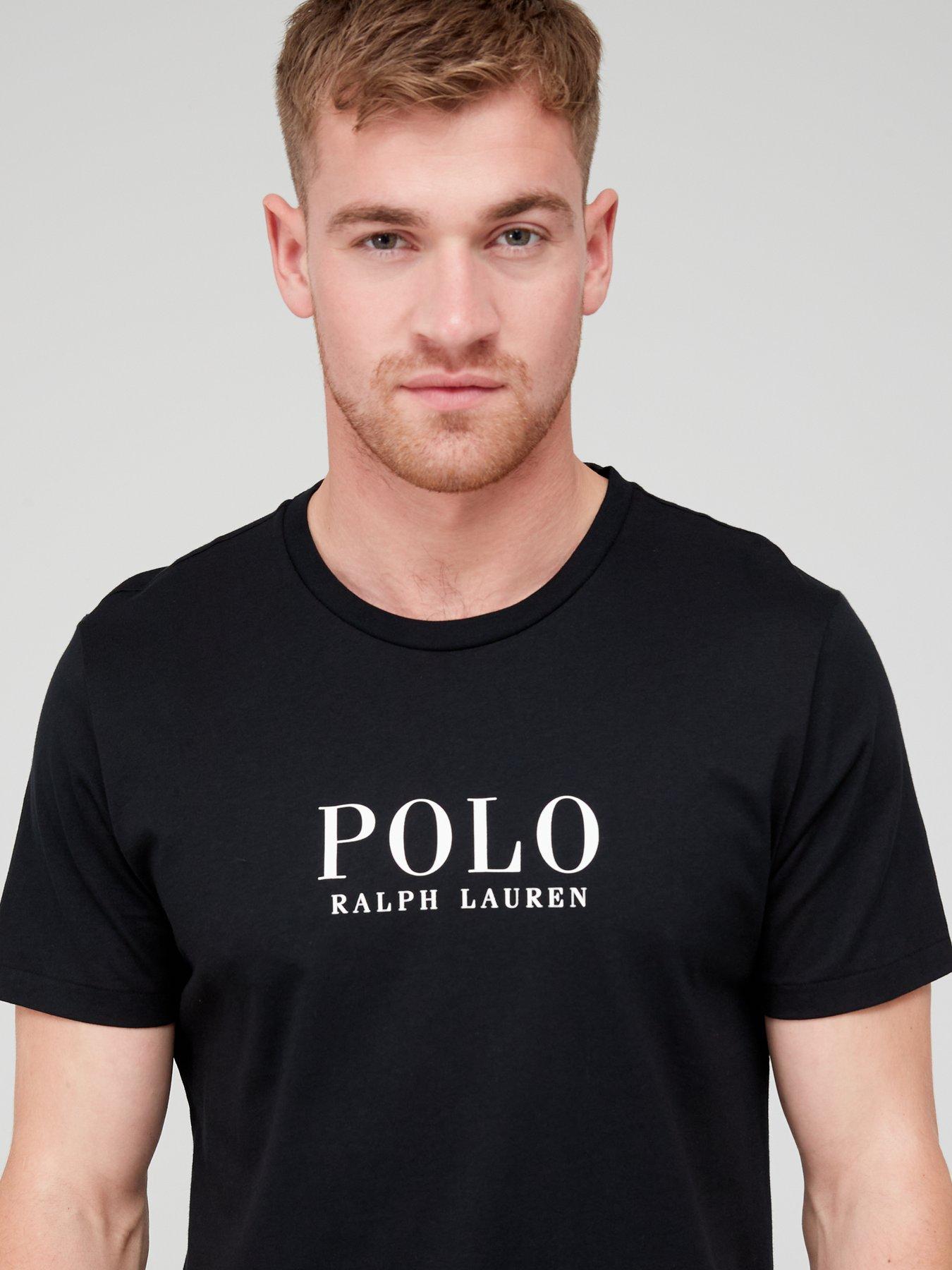 Polo Ralph Lauren Chest Logo Lounge T-Shirt - Black | Very.co.uk