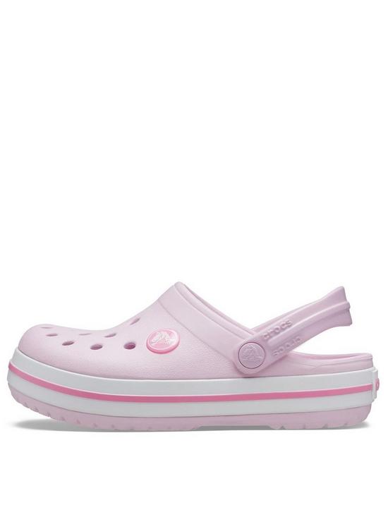 front image of crocs-crocband-clog-kids-sandal