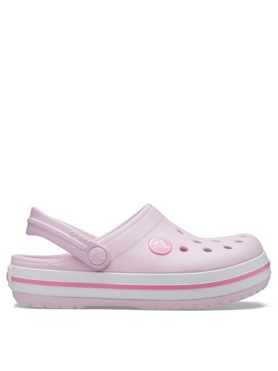 front image of crocs-crocband-clog-toddler-sandal