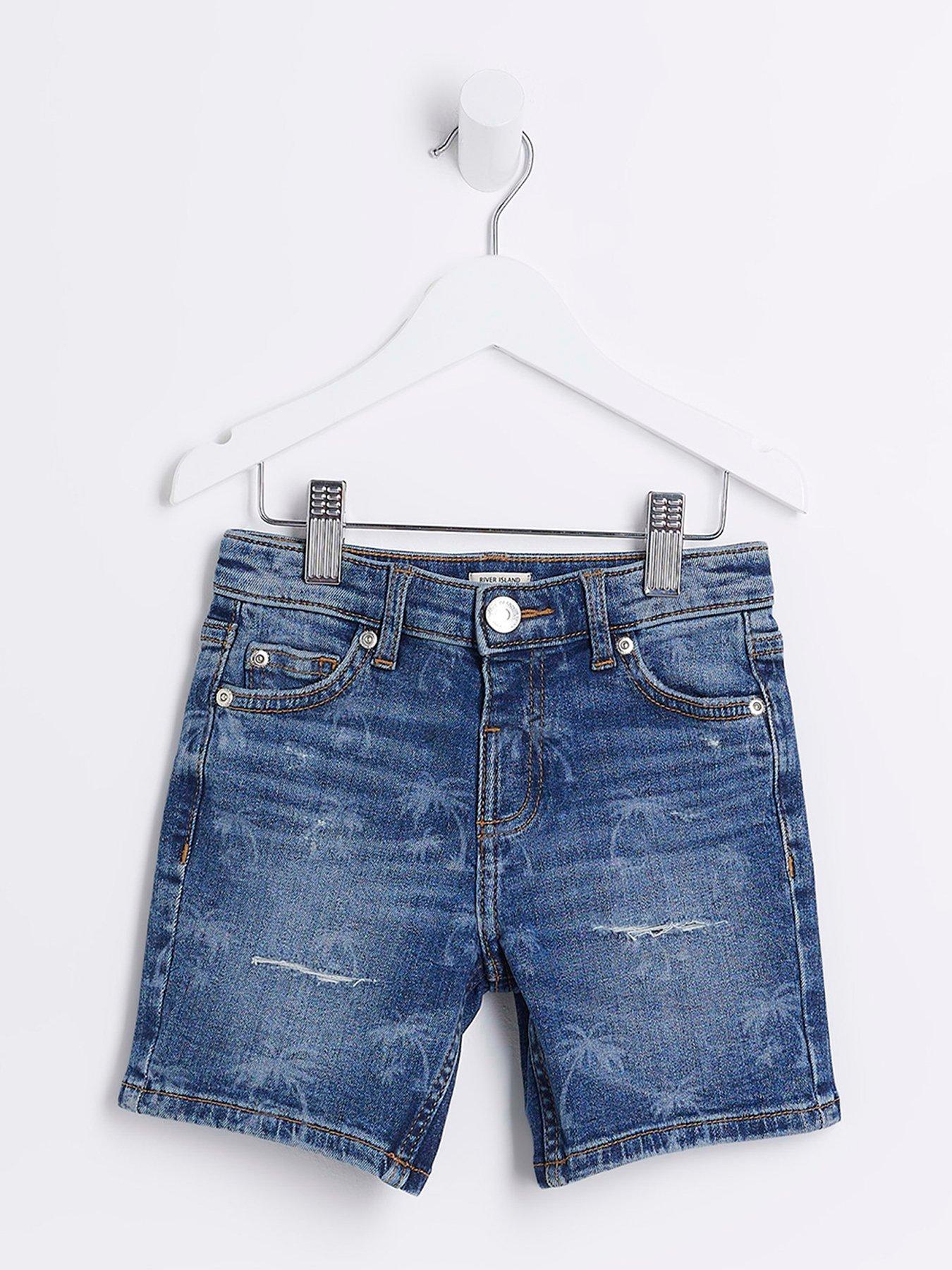 River island blue on sale shorts