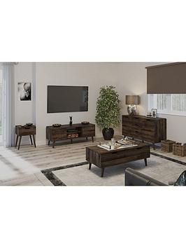 One Call Mustique Ready Assembled Compact Sideboard - Dark Oak