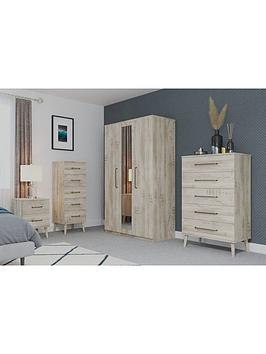 Product photograph of One Call Tuscany Ready Assembled 2 Door Wardrobe from very.co.uk